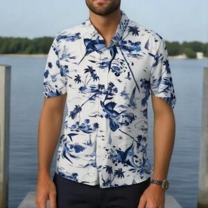 Ralph Lauren Marlin Fishing Print Shirt